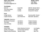 Sample Acting Resume with Agency Listing Actor’s Basic Resume: What to Include, What to Avoid (plus A Free …