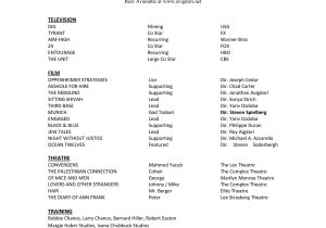 Sample Acting Resume with Agency Listing How to Create A Professional Acting Resume, Acting Career Tips …