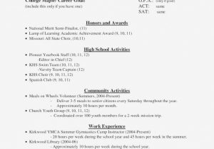 Sample Activities Resume for College Application College Admission Resume Template Addictionary