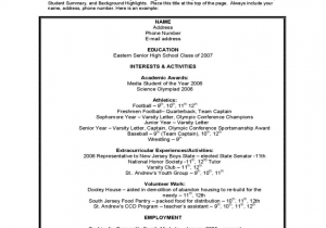 Sample Activities Resume for College Application Student Sample Resume for College Application Free Download