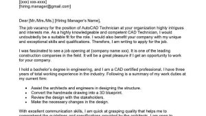 Sample Add Certificate to Revi Cad Resume Cad Technician Cover Letter Examples – Qwikresume
