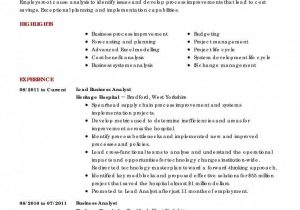 Sample Business Analyst Resume Banking Domain Junior Business Analyst Resume Fresh Sample Resume Business …