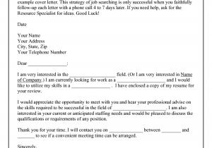 Sample Cold Contact Cover Letter for Resume Cold Call Resume Cover Letter