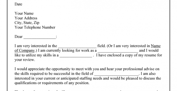 Sample Cold Contact Cover Letter for Resume Cold Call Resume Cover Letter