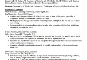 Sample College Application Resume Ivy League High_school_resume_template â Transizion