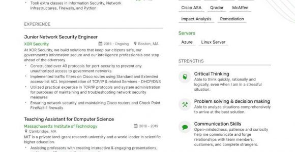 Sample Computer Science Resume Entry Level Computer Science Resume Examples & Guide for 2021