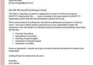 Sample Cover Letter and Resume for Accountant Chief Accountant Cover Letter Examples – Qwikresume