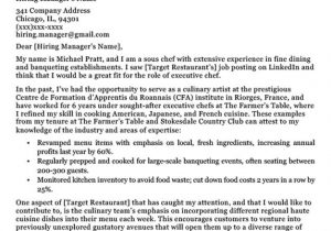 Sample Cover Letter for Chef Resume Chef Cover Letter Sample & Writing Tips