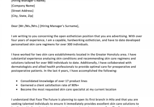 Sample Cover Letter for Esthetician Resume Esthetician Cover Letter Sample for Download Writing Tips Sample Cover Letter for Esthetician Resume Esthetician Cover Letter Sample for Download Writing Tips