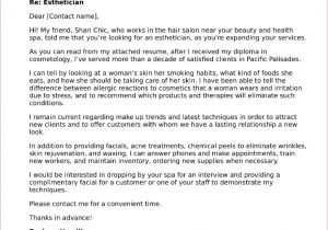 Sample Cover Letter for Esthetician Resume Esthetician Cover Letter Sample Sample Cover Letter for Esthetician Resume Esthetician Cover Letter Sample