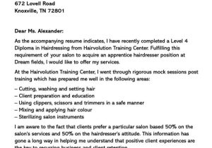Sample Cover Letter for Hair Stylist Resume 20lancarrezekiq Hair Stylist Cover Letter Samples (entry Level & Experienced)