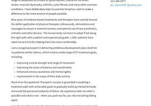 Sample Cover Letter for Occupational therapy Resume Occupational therapy Cover Letter Examples & Expert Tips [free]
