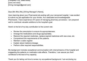 Sample Cover Letter for Pharmacist Resume Pharmacist Cover Letter Examples – Qwikresume
