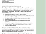 Sample Cover Letter for Photographer Resume Freelance Photographer Cover Letter Examples – Qwikresume