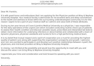 Sample Cover Letter for Physician assistant Resume Physician Cover Letter Examples, Samples & Templates Resume.com