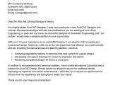 Sample Cover Letter for Resume Autocad Autocad Designer Cover Letter Examples – Qwikresume