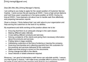 Sample Cover Letter for Resume Cashier Customer Service Cashier Cover Letter Examples – Qwikresume