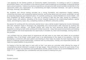 Sample Cover Letter for Resume Dentist Real Dentist Cover Letter Example for 2022