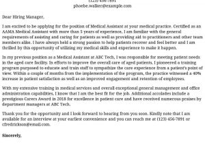 Sample Cover Letter for Resume for Medical assistant Medical assistant Cover Letter Examples Samples