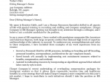 Sample Cover Letter for Resume Human Resources Manager Human Resources Cover Letter & Writing Sample