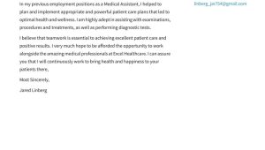 Sample Cover Letter for Resume In Medical Field Medical Cover Letter Examples & Expert Tips [free] Â· Resume.io