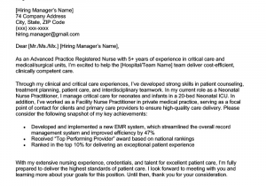 Sample Cover Letter for Resume Nurse Practitioner Nurse Practitioner Cover Letter [sample & Free Download]