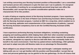 Sample Cover Letter for Resume Nursing assistant Nursing assistant Cover Letter Samples & Templates [pdf
