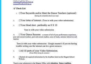 Sample Dance Resume for College Application Cool the Best and Impressive Dance Resume Examples