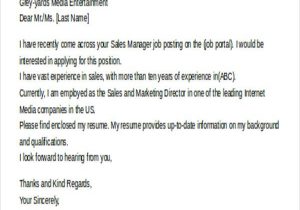 Sample Email Cover Letter for Sending Resume Cover Letter Email Example Sample Email Cover Letter A