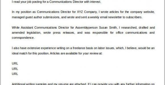 Sample Email Cover Letter with attached Resume Pdf Cover Letter Template – 17 Free Word Pdf Documents