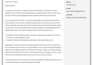 Sample Email for Sending Resume for Texhies It Cover Letter Examples (any Information Technology Job)