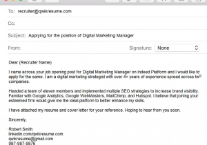 Sample Email for Sending Resume with Reference How to Email A Resume to Recruiter Sample & Writing Tips