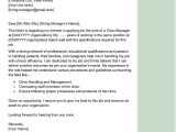 Sample Email Of Resume for Budtender Job Clinic Manager Cover Letter Examples – Qwikresume