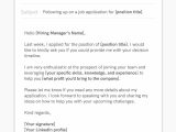 Sample Email Response to Resume Received How to Follow Up On A Job Application (with Email Sample)