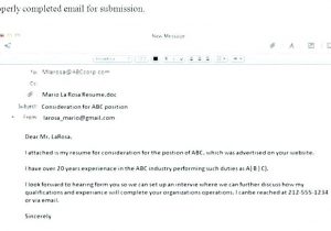Sample Email Template for Sending Resume format for Sending Resumes Karanald2014 In 2020