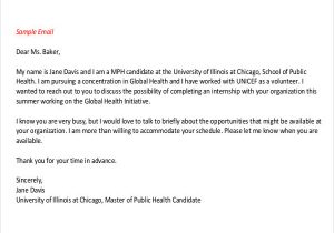 Sample Email to Send Resume for Internship Free 6 Internship Email Examples & Samples In Pdf