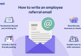 Sample Email to Send Resume to Referral Referral Emails for Employees (with Template and 3 Samples)
