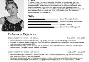 Sample English Language Arts Teacher Resume the Best Teaching Cv/rÃ©sumÃ© Examples and Templates