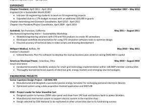 Sample Entry Level Aerospace Engineer Resume Mechanical/aerospace Engineering Resume (new Grad). Any Tips for …
