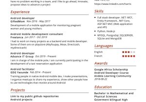 Sample Entry Level android Developer Resume android Developer Resume Sample 2021 Writing Guide & Tips …