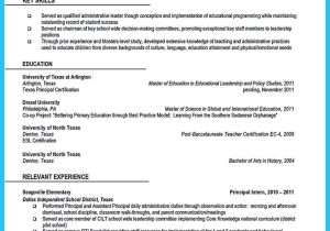 Sample Entry Level assistant Principal Resume Cool An Effective Sample Of assistant Principal Resume, Check More …