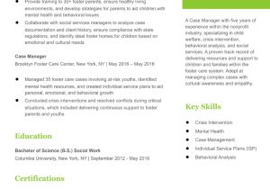 Sample Entry Level Case Manager Resumes Case Manager Resume Examples In 2022 – Resumebuilder.com
