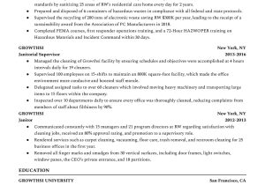 Sample Entry Level Clean Room Technician Resume Environmental Service Technician Resume Example for 2022 Resume …