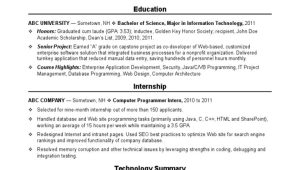 Sample Entry Level Computer Science Resume Sample Entry Level Computer Programmer Resume Template Pdf …