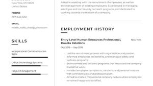 Sample Entry Level Human Resource assistant Resume Entry Level Hr Resume Examples & Writing Tips 2022 (free Guide)