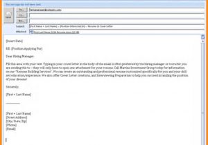 Sample format for Sending Resume Through Email 11 12 Resume Email Sample Lascazuelasphilly
