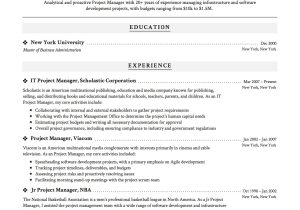 Sample Functional Resume for Project Manager 20 Project Manager Resume Examples & Full Guide