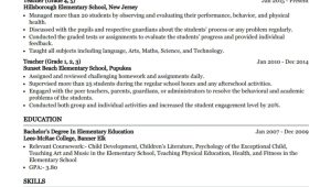Sample Gifted and Talented Teacher Resume Elementary Teacher Resume Example 2022