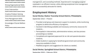 Sample Government Resume Clnical social Work Army Family Advocacy social Worker Resume Examples & Writing Tips 2022 (free Guide)