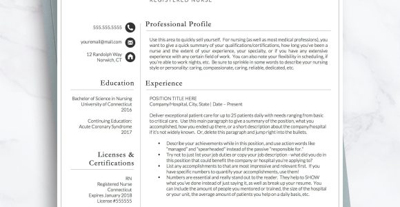 Sample Graduate Nurse Resume and Cover Letter Nurse Practitioner Resume Template / Registered Nurse Resume – Etsy.de